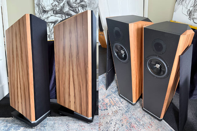 Kudos Titan 707 Loudspeakers in Liquid Amber